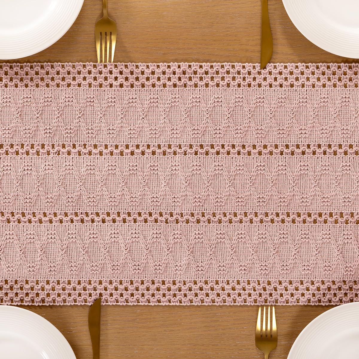 Boho Table Runner Fall Farmhouse Rustic Dining Dresser Scarf Home Decor