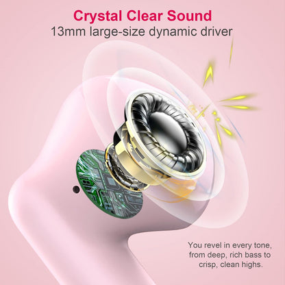 Wireless Earbuds, Bluetooth 5.4 Headphones in Ear with Noise Cancelling Mic