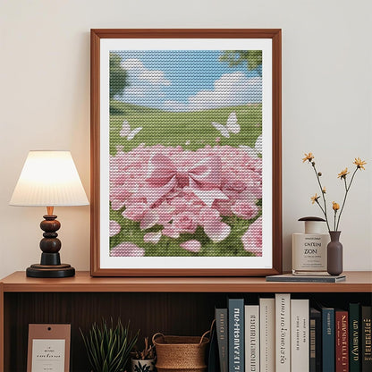 Pink Bow Floral 5D Diamond Painting Kit for Adults DIY Diamond Art Kits with Drill Tools Full Round Drill Gem Painting for Home Wall Decor, Beginner Friendly Craft Set Gift 12x16 inch