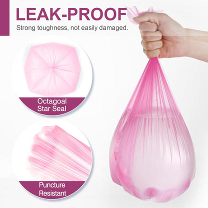 Small Trash Bags Bathroom, 4 Gallon Garbage Bags, 80 Count