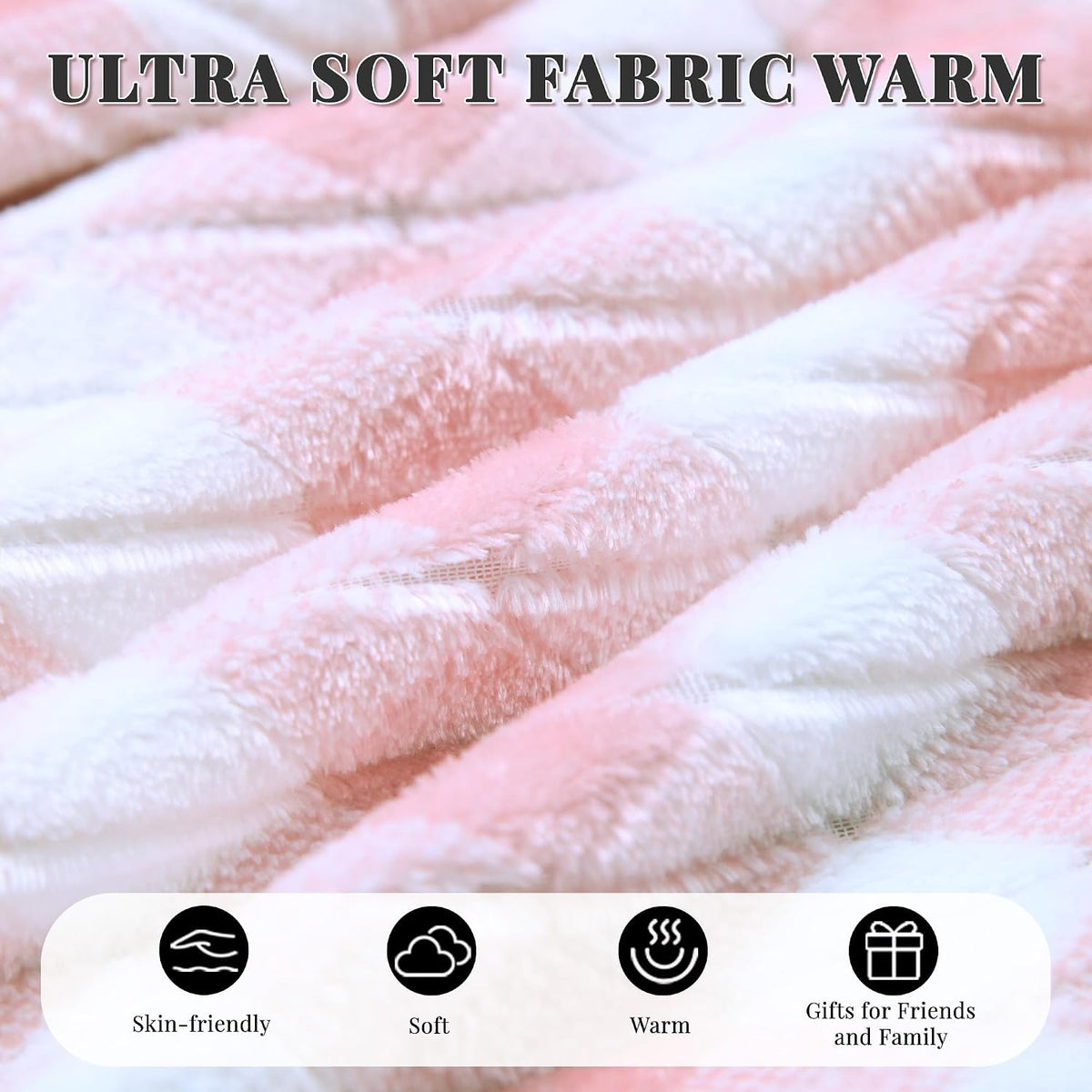 Women’s Plush Hooded Robe, Luxuriously Soft and Warm Fleece Bathrobe for Home Spa and Lounge