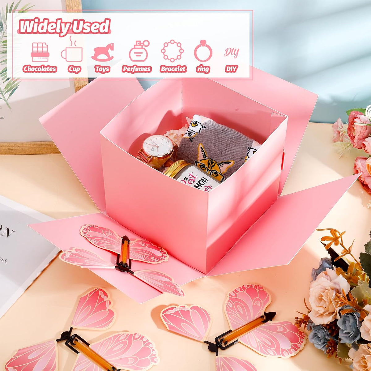 Butterfly Explosion Gift Box, Flying Butterfly Surprise Box
