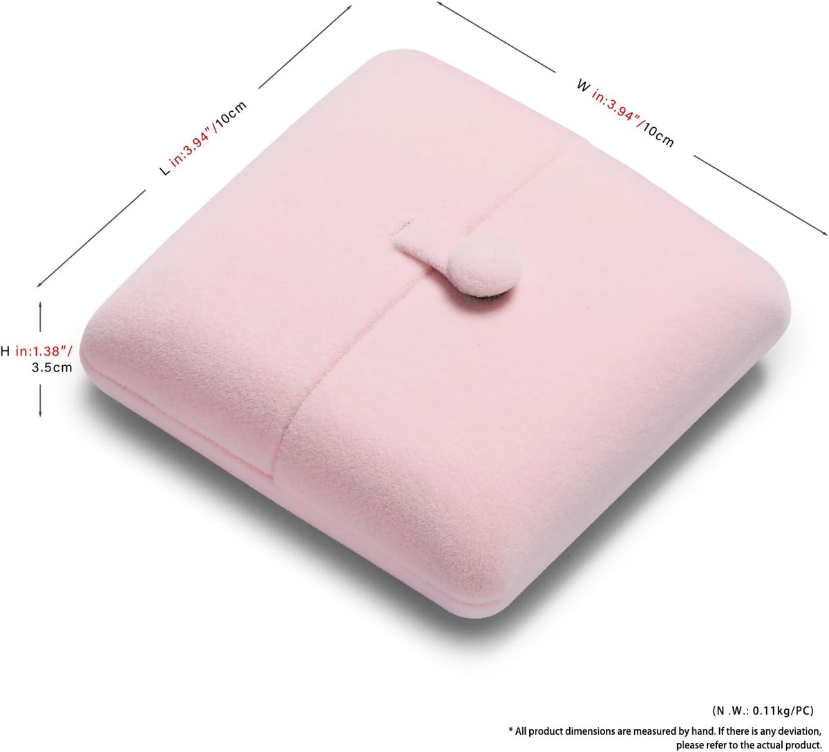 Pink Velvet Bangle Gift Box Bracelet Storage Case Jewelry Gift Boxes