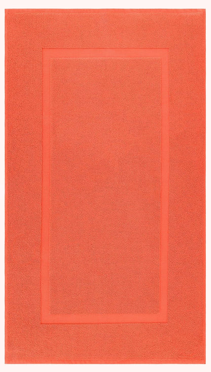 100% Cotton Bath Mats for Bathroom Floor Set of 2 Pack, 20x34 Soft Absorbent Washable Quick Dry Tub Bathmat, Coral