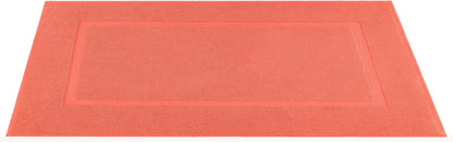 100% Cotton Bath Mats for Bathroom Floor Set of 2 Pack, 20x34 Soft Absorbent Washable Quick Dry Tub Bathmat, Coral