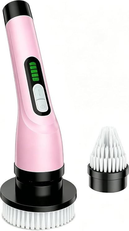Rechargeable Cordless Rotating Cleaning Brush, Handheld Electric Household Scrub Brush for Bathroom, Shower, Bathtub, Tile and Multiple Home Surfaces