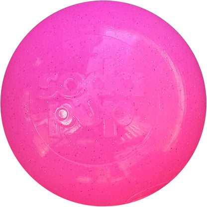 Glitter Ball – Soft Dog Ball Toy, Floating Fetch Ball and Treat Dispenser Made in USA from Non-Toxic Pet Safe Food Safe PUP-X Rubber for Bonding, Physical Exercise, & More