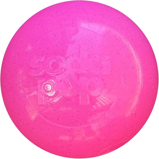 Glitter Ball – Soft Dog Ball Toy, Floating Fetch Ball and Treat Dispenser Made in USA from Non-Toxic Pet Safe Food Safe PUP-X Rubber for Bonding, Physical Exercise, & More