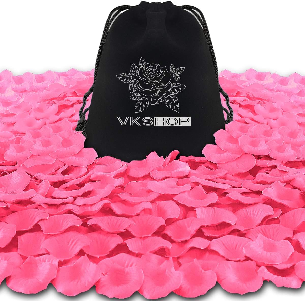 4500 Pack Pink Rose Petals,Artificial Roses Flower Petals for Romantic Night,Valentine's and Weddings