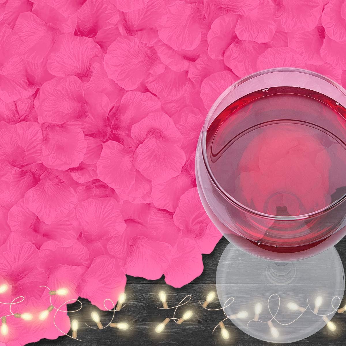 4500 Pack Pink Rose Petals,Artificial Roses Flower Petals for Romantic Night,Valentine's and Weddings