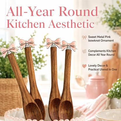 Wooden Stir Spoon for Honey Coffee Stirring Tea Yogurt Jars Small Spoon