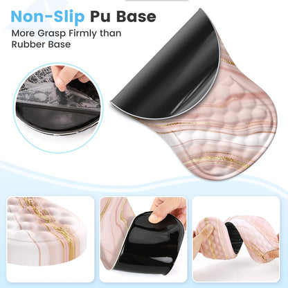 Ergonomic Keyboard Wrist Rest & Mouse Pad Set, Rose Gold Pink