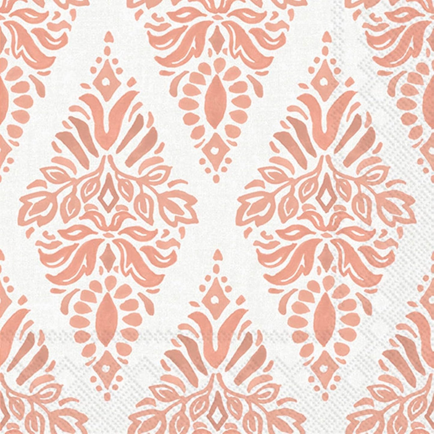 IHR Ideal Home Range Cocktail Napkins Disposable 3-Ply Paper Party Napkin Pack, 5" x 5", Soft Petals (Peach), 20-Count