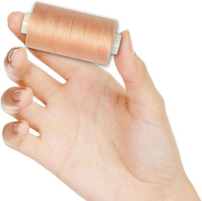 All Purpose Sewing Thread-2 Spools of Hand Polyester Sewing Thread for Sewing Machine for Hand and Machine Sewing(Peach, 2 spools)
