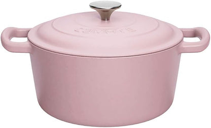 Ceramic Pot Sauce Pan Saucepan with Lid Small Multipurpose Use Cooking Pot for Home Kitchen Even Heating Base (Color : Pink) (Pink)
