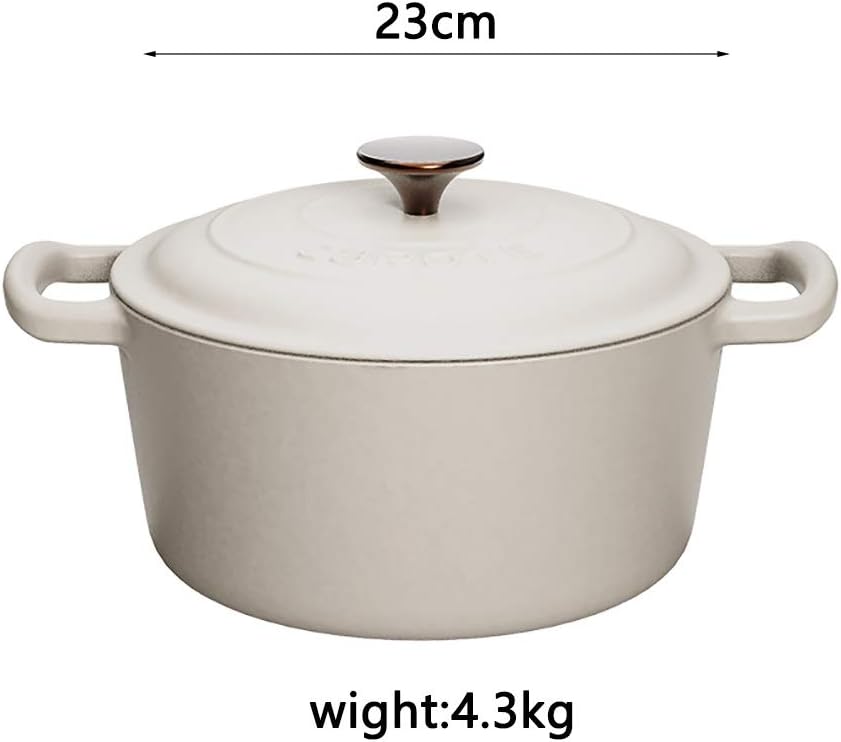 Ceramic Pot Sauce Pan Saucepan with Lid Small Multipurpose Use Cooking Pot for Home Kitchen Even Heating Base (Color : Pink) (Pink)