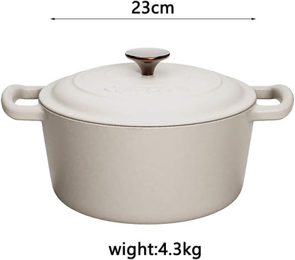 Ceramic Pot Sauce Pan Saucepan with Lid Small Multipurpose Use Cooking Pot for Home Kitchen Even Heating Base (Color : Pink) (Pink)