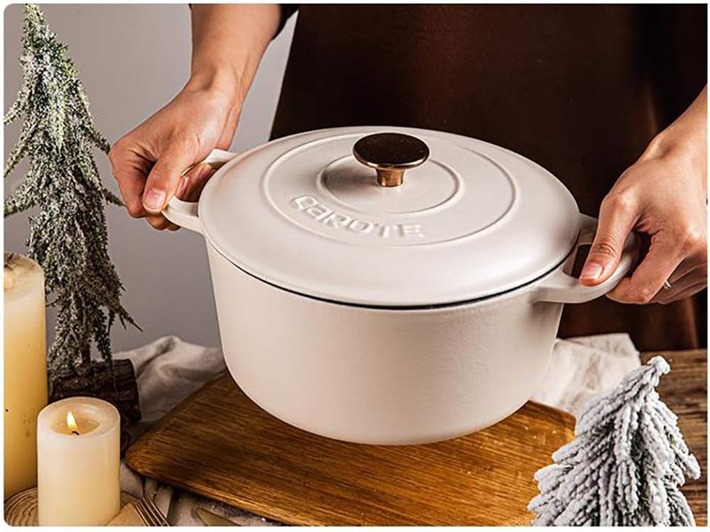 Ceramic Pot Sauce Pan Saucepan with Lid Small Multipurpose Use Cooking Pot for Home Kitchen Even Heating Base (Color : Pink) (Pink)