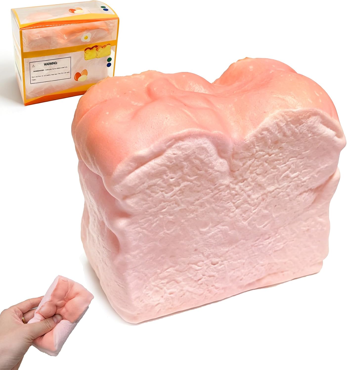 Bread Squeeze Squishy Toy，Slow Rising Squishy， Dumpling Stress Ball