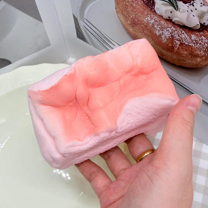 Bread Squeeze Squishy Toy，Slow Rising Squishy， Dumpling Stress Ball