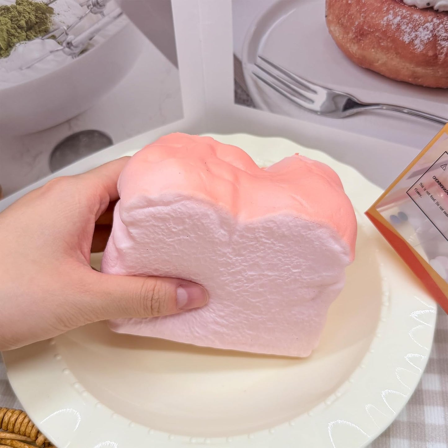 Bread Squeeze Squishy Toy，Slow Rising Squishy， Dumpling Stress Ball