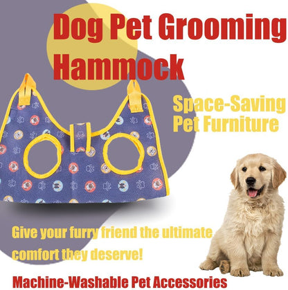 Cat & Dog Restraint Sling for Nail Trimming Foldable Dog Grooming Supet Relaxation Hammock Harness for Pet Grooming S Pink