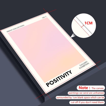 Pink Gradient Aura Angel Numbers Poster for Room Aesthetic 3 Piece 12x16in, Pastel Positive Daily Affirmation Quotes Canavs Wall Art Abstract Minimalist Print Painting for Bedroom Unframed