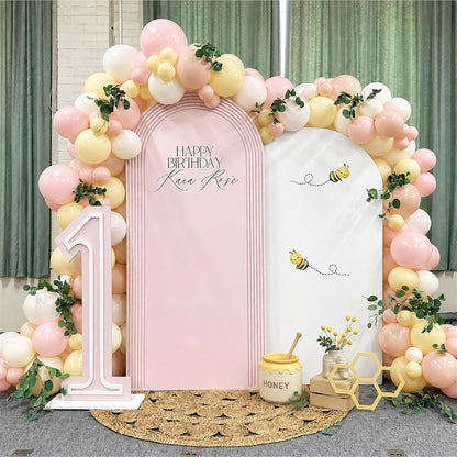 Pink and Yellow Balloons, 60 Pcs 12 Inch Light Pink Yellow Sand White