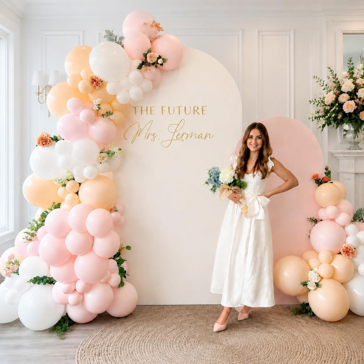 Pink and Yellow Balloons, 60 Pcs 12 Inch Light Pink Yellow Sand White