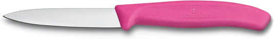 Swiss Classic 2 Piece Paring Knife Set Straight Edge Pointed Tip - Pink