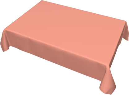 Modern Colors Soft Peach Rectangle Table Cloth Soft Washable Oblong Tablecloth Covers for Kitchen & Table Linens 54" x 72"