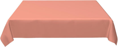 Modern Colors Soft Peach Rectangle Table Cloth Soft Washable Oblong Tablecloth Covers for Kitchen & Table Linens 54" x 72"