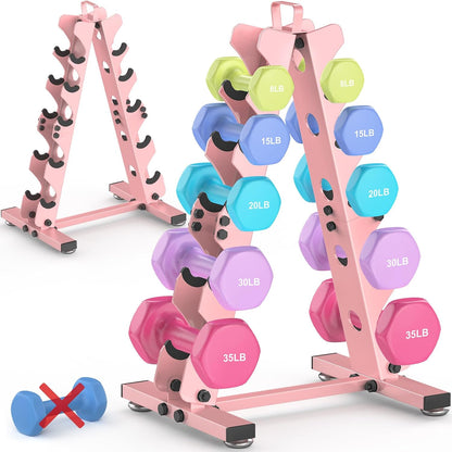 6-Tier|5-Tier|4-Tier|2-Tier Dumbbell Rack Stand Only for Home Gym