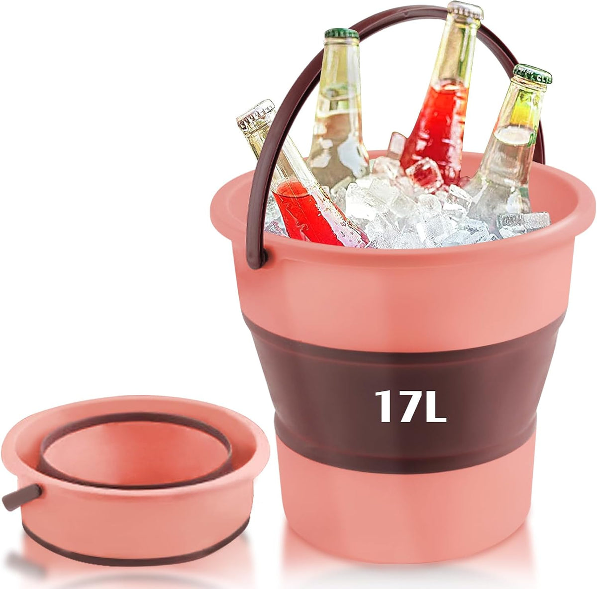 Collapsible Bucket 4.5 Gallon/17L Large Capacity Foldable Cleaning Buckets