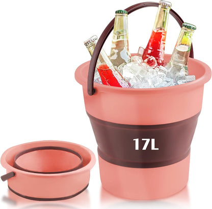 Collapsible Bucket 4.5 Gallon/17L Large Capacity Foldable Cleaning Buckets