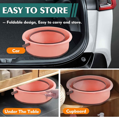Collapsible Bucket 4.5 Gallon/17L Large Capacity Foldable Cleaning Buckets