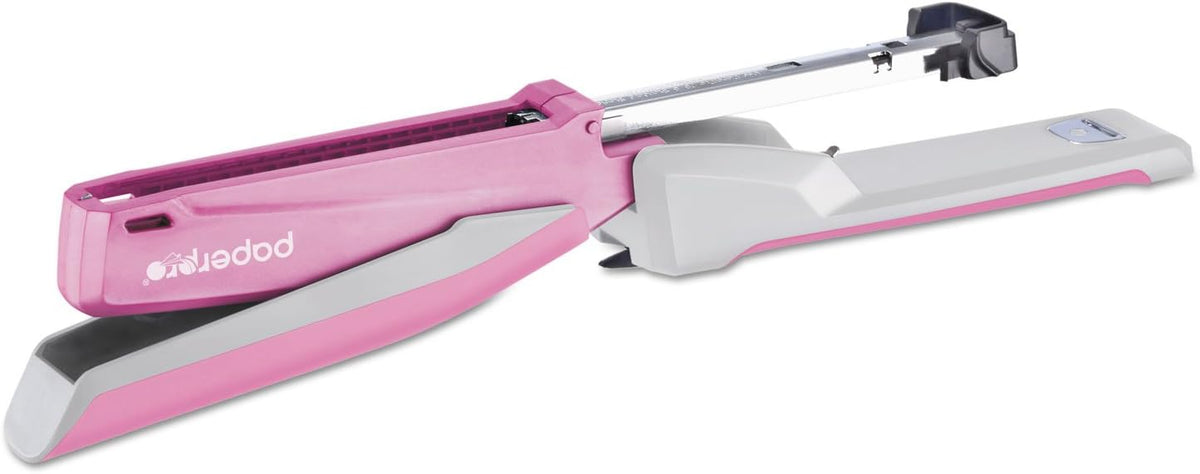 Bostitch Office Executive 3 in 1 Stapler, One Finger, 20 Sheet, Pink