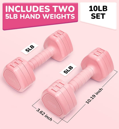 Adjustable Dumbbell Set of 2, 10LB 20LB 30LB Weight Set