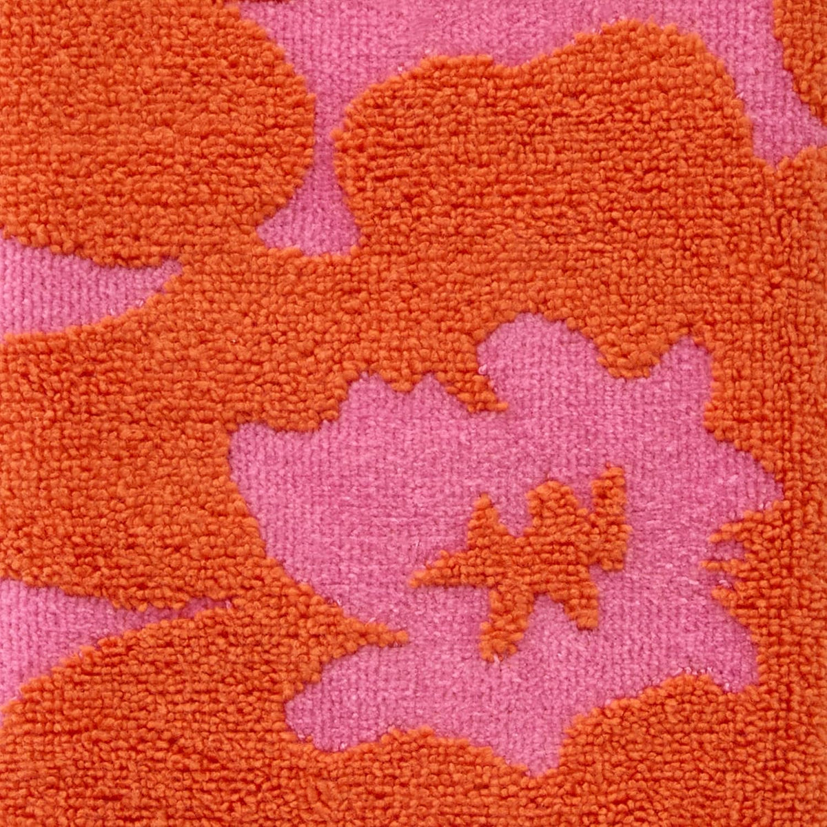 SKL Home Floral Grande Hand Towel Set-2pc, Premium 100% Cotton, Pink