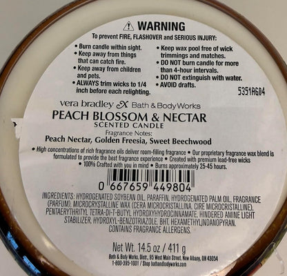 Peach Blossom & Nectar 3-Wick Candle