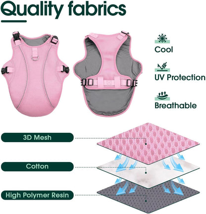 Dog Cooling Vest, Puppy Cooling Coat with UV Protection