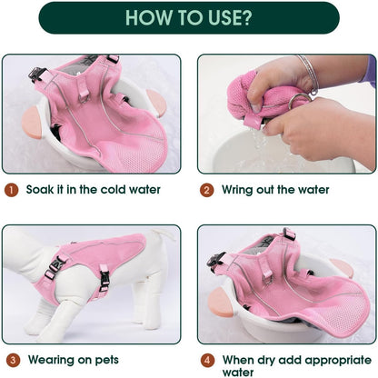 Dog Cooling Vest, Puppy Cooling Coat with UV Protection