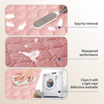 Waterproof Pet Blanket for Bed, Washable Couch Cover for Dog Cat