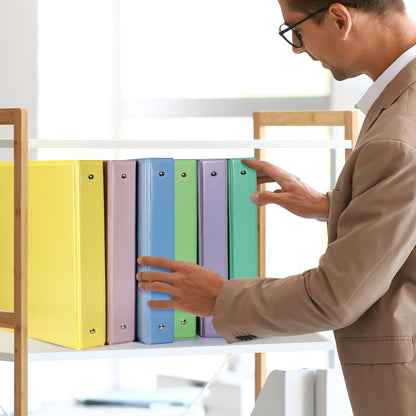 Sturdy Standard 1 Inch 3 Ring Binder with Clear View Cover