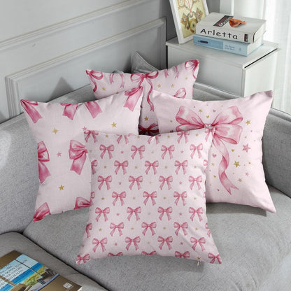 Throw Pillow Covers, Girly Coquette, Set of 4, 18"x18"