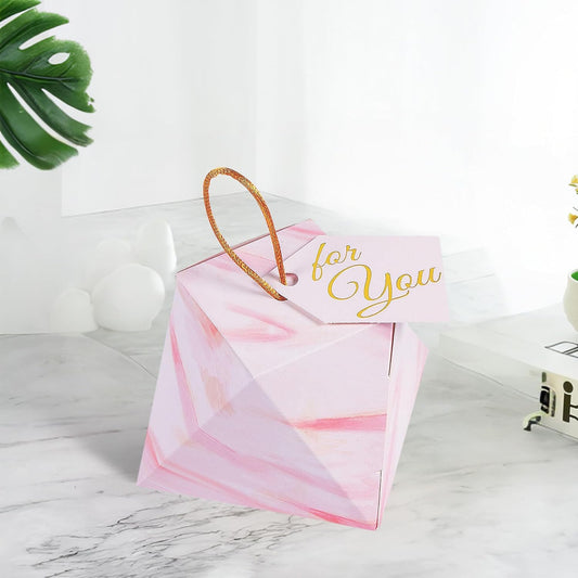 Fun Express Pink Ombre Favor Boxes Packaging for Weddings Baby Showers Birthdays Special Occasions - Ideal for Treats Gifts Party Favors - Versatile Design for Any Event - 12 Pieces