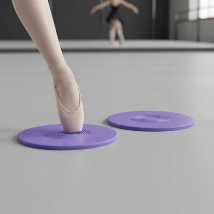 Dance Training Board Turnout Rotating Disc Balance Pirouette Accessory Non-Slip Surface Lightweight Construction Suitable for Studio Ballet Practice, Pink