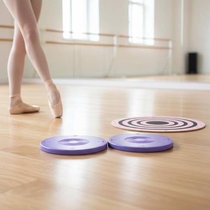 Dance Training Board Turnout Rotating Disc Balance Pirouette Accessory Non-Slip Surface Lightweight Construction Suitable for Studio Ballet Practice, Pink