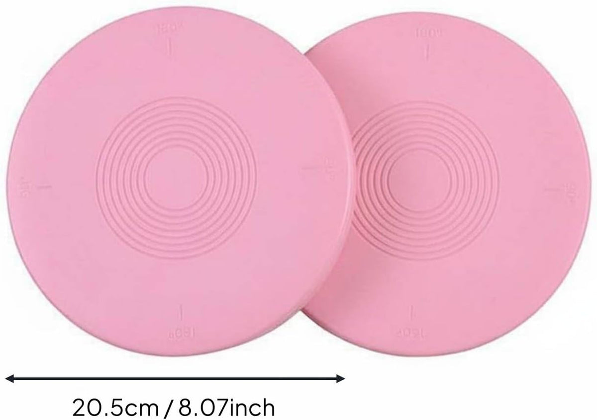 Dance Training Board Turnout Rotating Disc Balance Pirouette Accessory Non-Slip Surface Lightweight Construction Suitable for Studio Ballet Practice, Pink