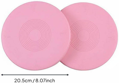 Dance Training Board Turnout Rotating Disc Balance Pirouette Accessory Non-Slip Surface Lightweight Construction Suitable for Studio Ballet Practice, Pink